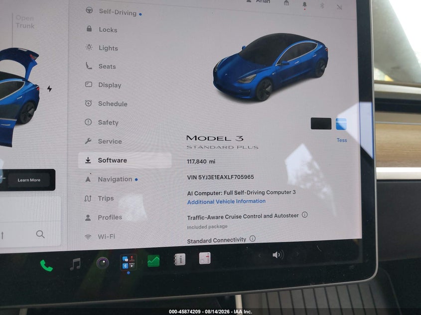 2020 TESLA MODEL 3 auction photo 7