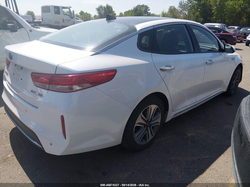 Vin: knagv4ld1h5013969, lot: 46373323, kia optima plug-in hybrid ex 20174