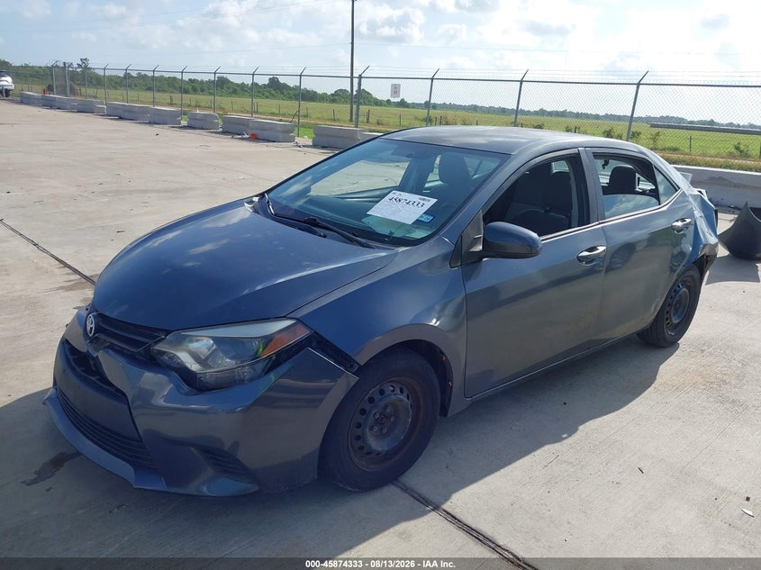 2016 TOYOTA COROLLA SEDAN 1.8L I-4 DOHC, VVT, 132HP