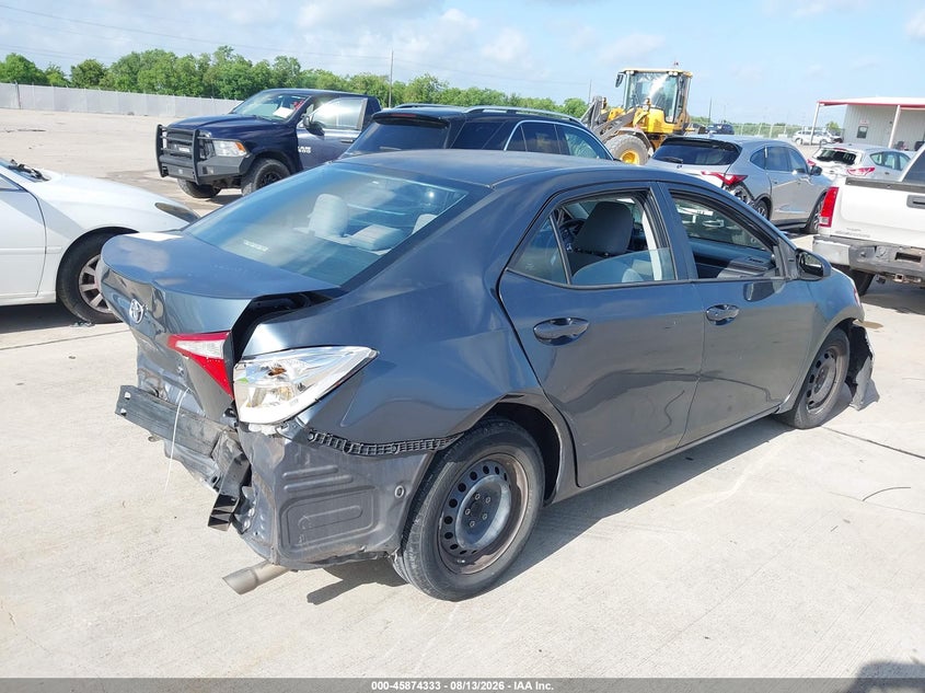 2016 TOYOTA COROLLA SEDAN 1.8L I-4 DOHC, VVT, 132HP