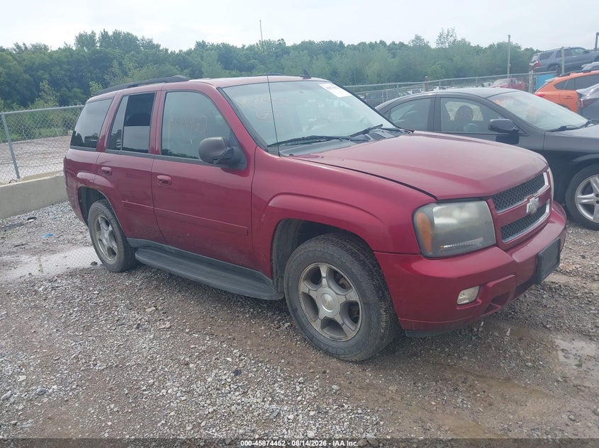 2008 Chevrolet Trailblazer Lt, Левый перёд, IAAI, VIN 1GNDT13S582153475