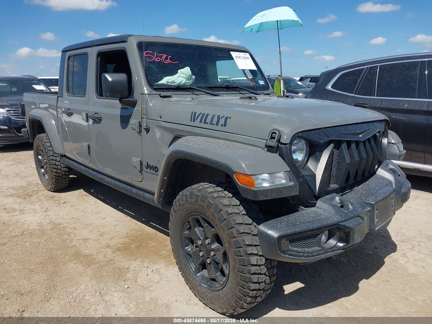 Vin: 1c6hjtag1pl501377, lot: 46373464, jeep gladiator willys 4x4 2023 img_1
