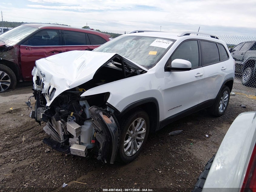2020 Jeep Cherokee, Front End, IAAI, VIN 1C4PJLCB8LD525461 — photo 2