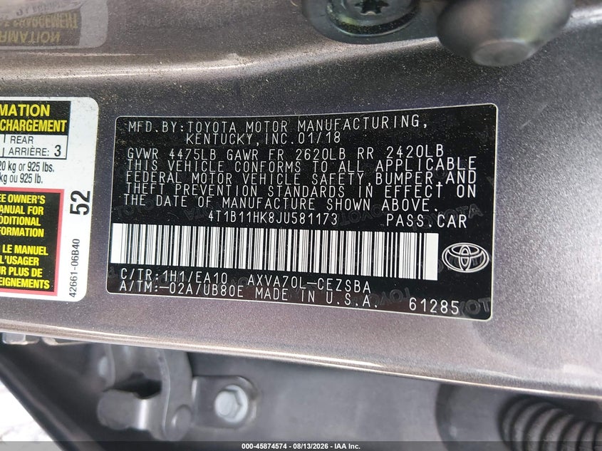 TOYOTA CAMRY - zdjęcie 9