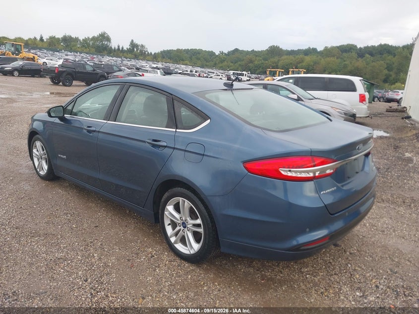 Vin: 3fa6p0lu6jr258079, lot: 46373600, ford fusion hybrid se 20183