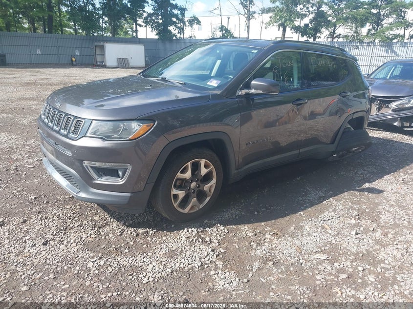 2019 Jeep Compass, Перёд и зад, IAAI, VIN 3C4NJCCB5KT802115 — фото 2