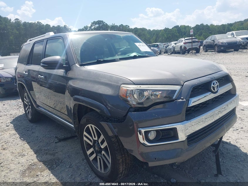 Vin: jtebu5jr1g5348938, lot: 46373639, toyota 4runner limited 20161