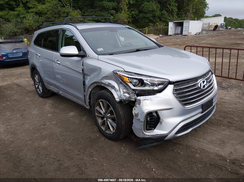 Vin: km8smdhf1ju268221, lot: 46373683, hyundai santa fe se 20181