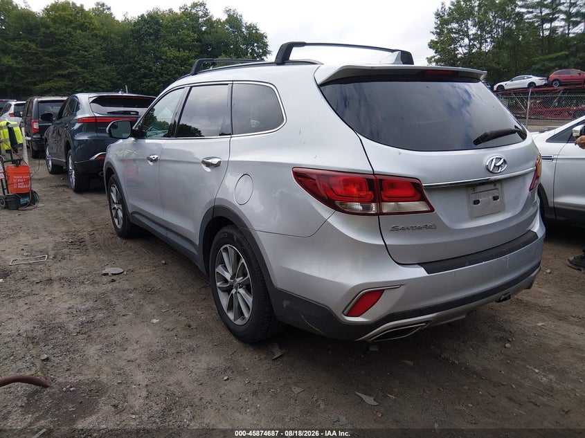Vin: km8smdhf1ju268221, lot: 46373683, hyundai santa fe se 20183