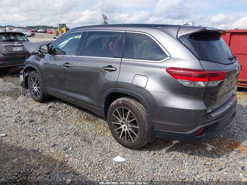 Vin: 5tdjzrfh2js897073, lot: 46373691, toyota highlander se 20183