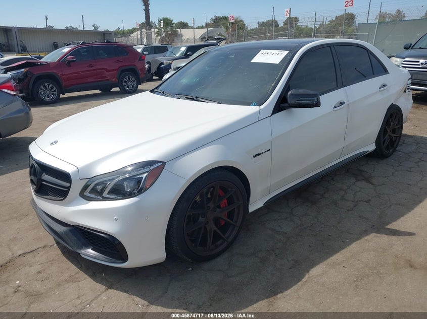 2014 Mercedes-Benz E 63 Amg S 4Matic, Левый зад, IAAI, VIN WDDHF7GBXEA928312 — фото 2