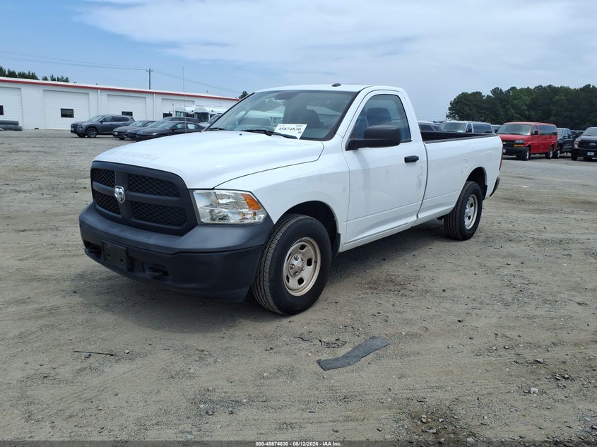 Vin: 3c6jr7dg2kg504520, lot: 46373826, ram 1500 classic tradesman  4x4 8' box 20192