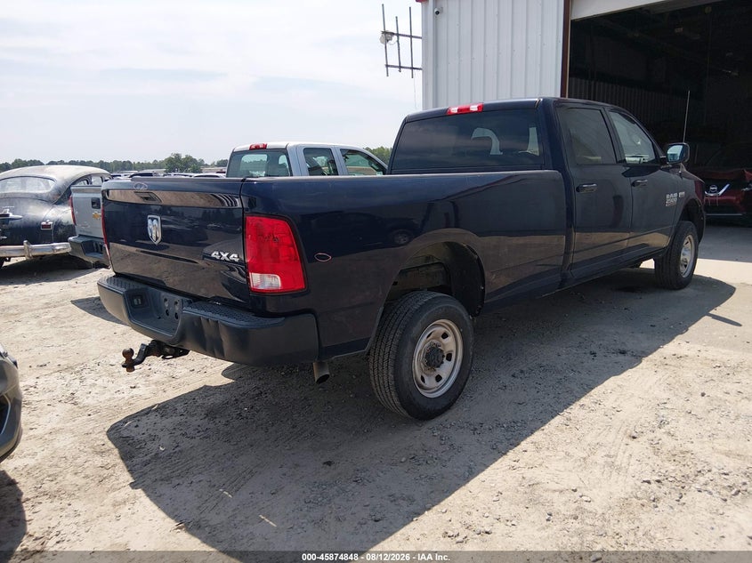 Vin: 3c6tr5ht5jg375210, lot: 46373844, ram 2500 tradesman  4x4 8' box 20184