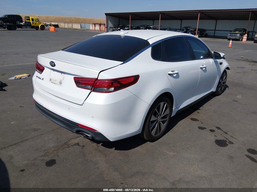 Vin: 5xxgt4l30jg253936, lot: 46373864, kia optima s 20184