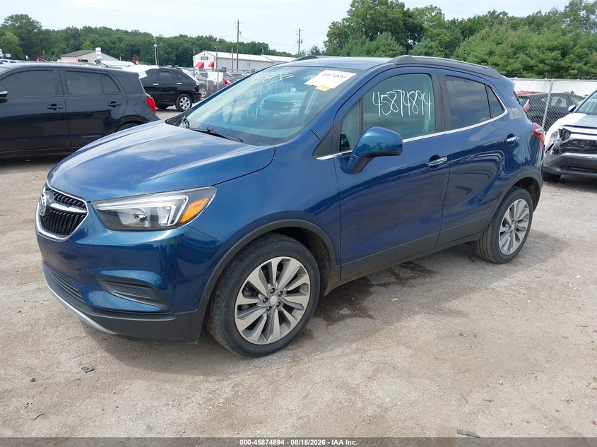 Vin: kl4cjasb9lb052518, lot: 46373890, buick encore fwd preferred 20202