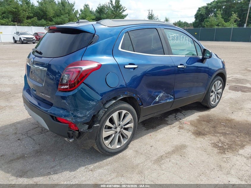 Vin: kl4cjasb9lb052518, lot: 46373890, buick encore fwd preferred 20204