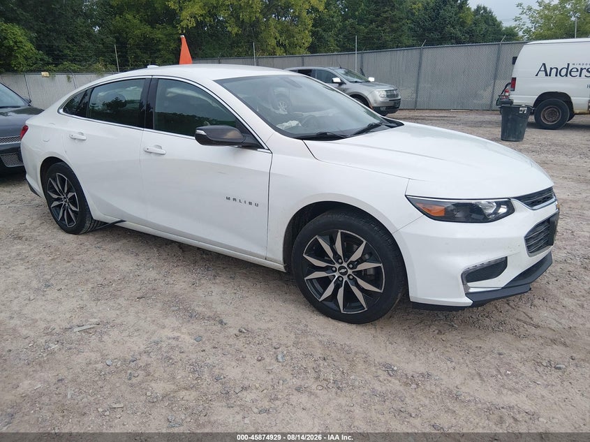 2018 Chevrolet Malibu Lt, Left Side, IAAI, VIN 1G1ZD5ST6JF284399
