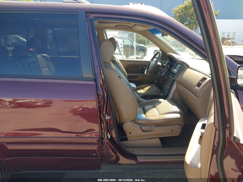 HONDA PILOT 2008 VIN 5FNYF28738B013921