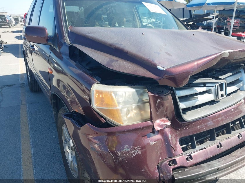 HONDA PILOT 2008 VIN 5FNYF28738B013921