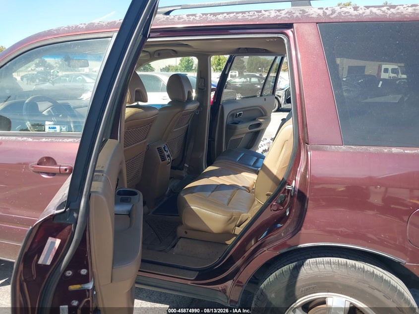 HONDA PILOT 2008 VIN 5FNYF28738B013921