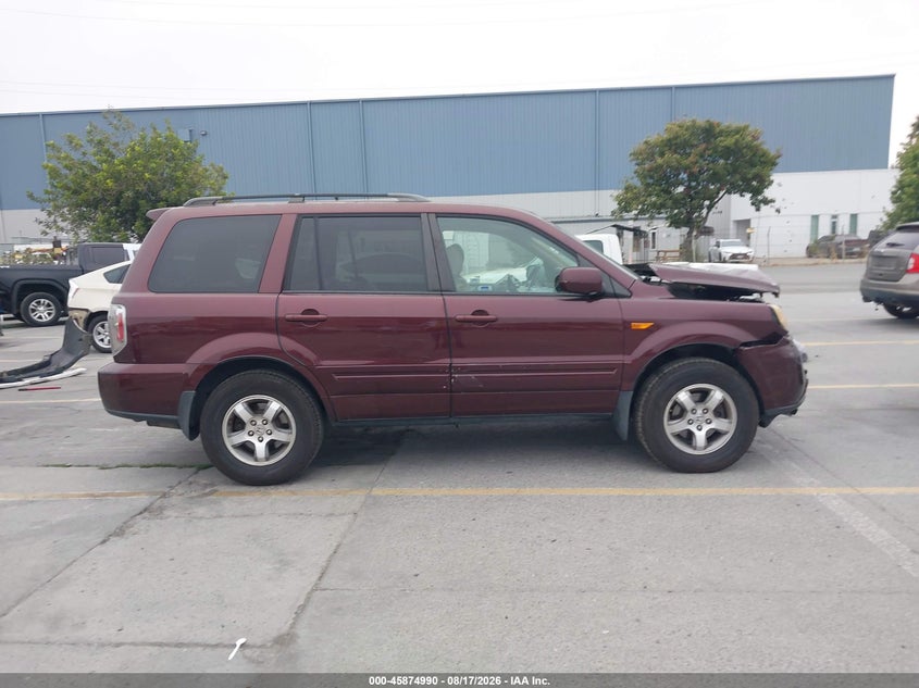 HONDA PILOT 2008 VIN 5FNYF28738B013921