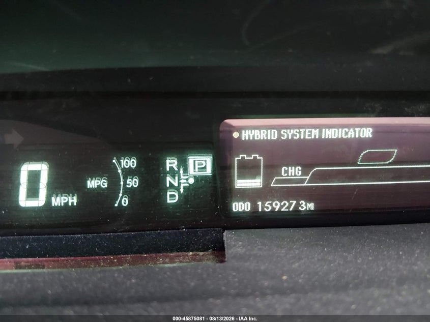 2011 TOYOTA PRIUS HATCHBACK 1.8L I-4 DOHC, VVT, 98HP