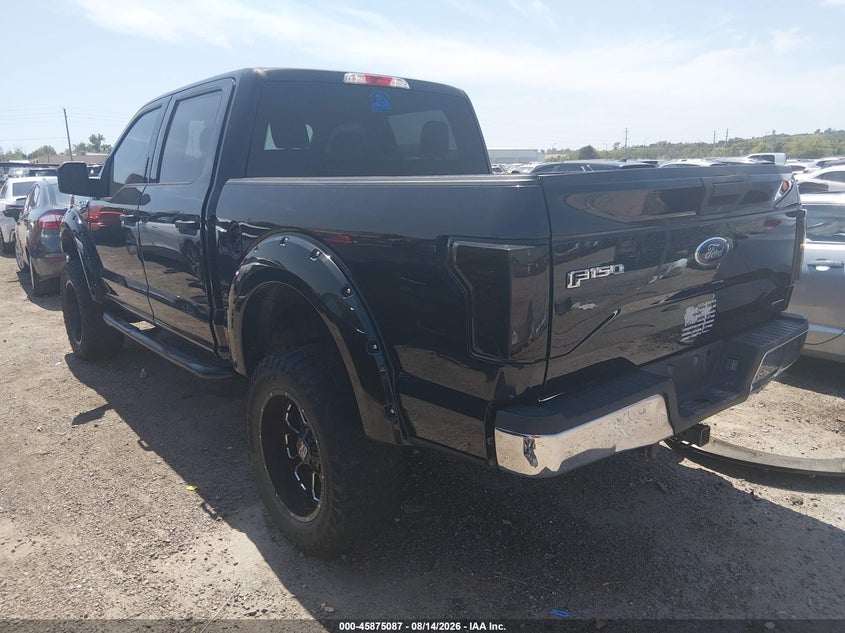 Vin: 1ftew1ef8ffb13840, lot: 46374084, ford f-150 xlt 20153