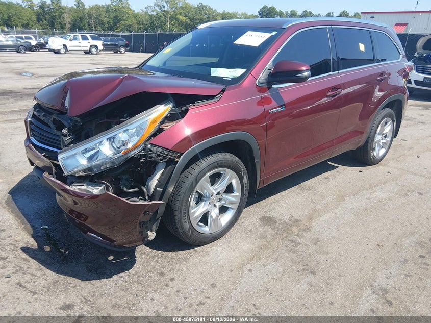 2015 TOYOTA HIGHLANDER HYBRID auction photo 2