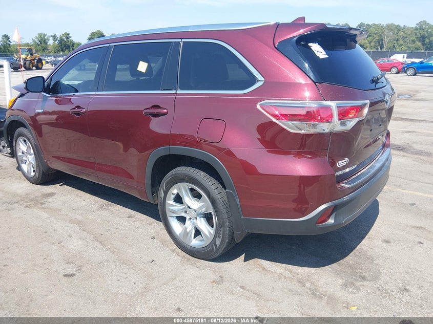 2015 TOYOTA HIGHLANDER HYBRID auction photo 3
