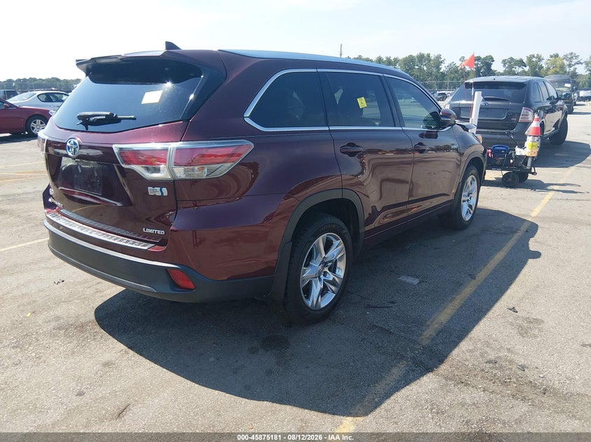 2015 TOYOTA HIGHLANDER HYBRID auction photo 4