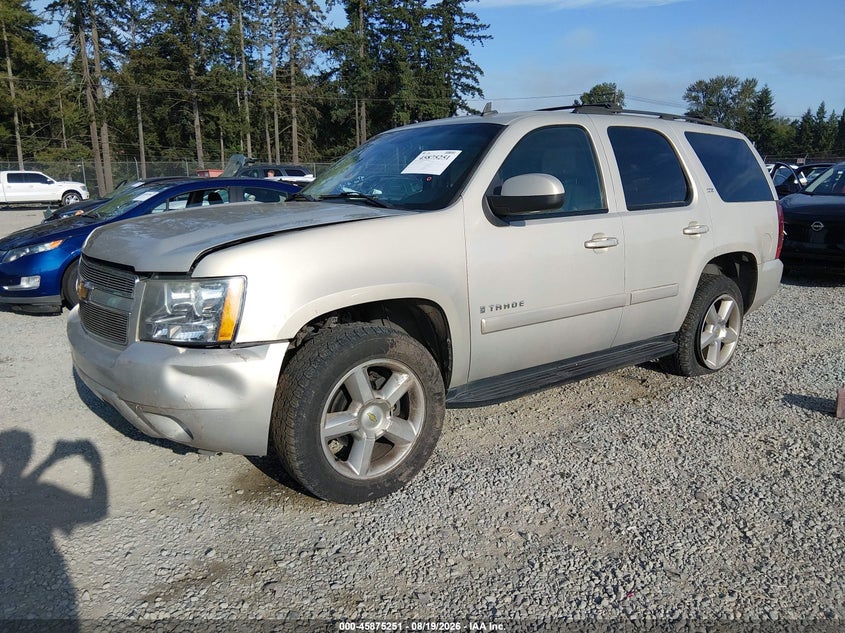 2007 Chevrolet Tahoe Ltz, Right Side, IAAI, VIN 1GNFK130X7R100190 — photo 2
