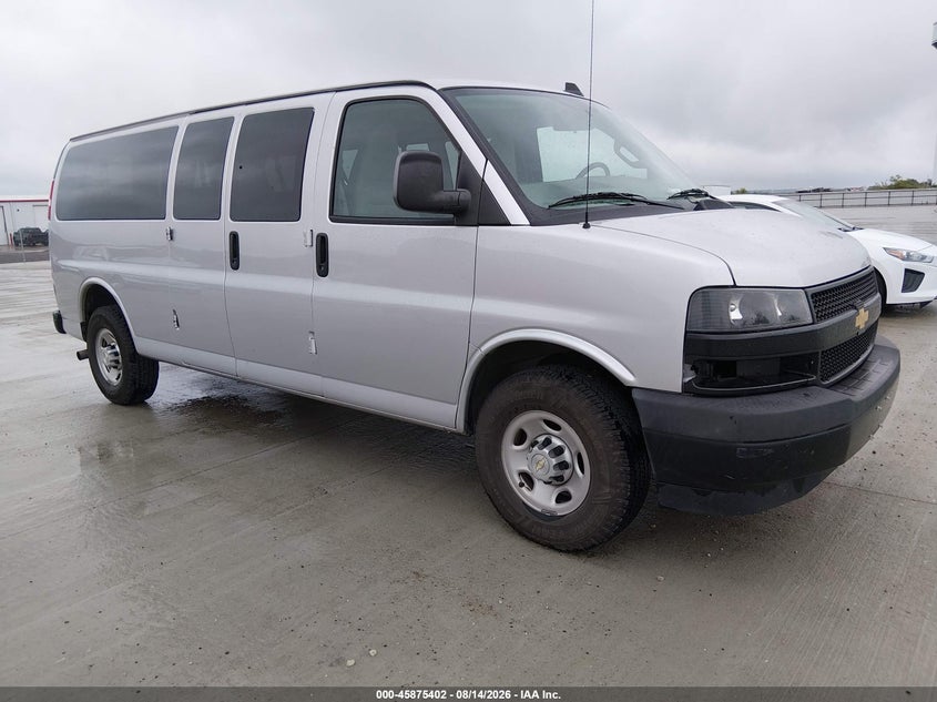 Vin: 1gazgnfg1l1234014, lot: 46374398, chevrolet express passenger rwd 3500 extended wheelbase ls 2020 img_1