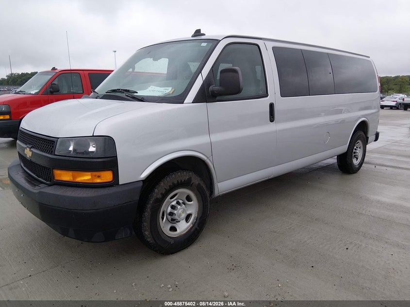 Vin: 1gazgnfg1l1234014, lot: 46374398, chevrolet express passenger rwd 3500 extended wheelbase ls 20202