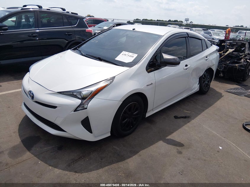 2016 Toyota Prius, Left Rear, IAAI, VIN JTDKARFUXG3516279 — photo 2