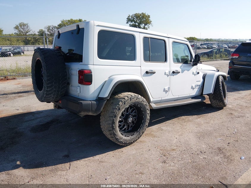 Vin: 1c4hjxegxjw110843, lot: 46374479, jeep wrangler unlimited sahara 4x4 20184