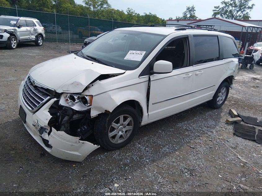 Vin: 2a4rr5d13ar413416, lot: 46374524, chrysler town & country touring 20102