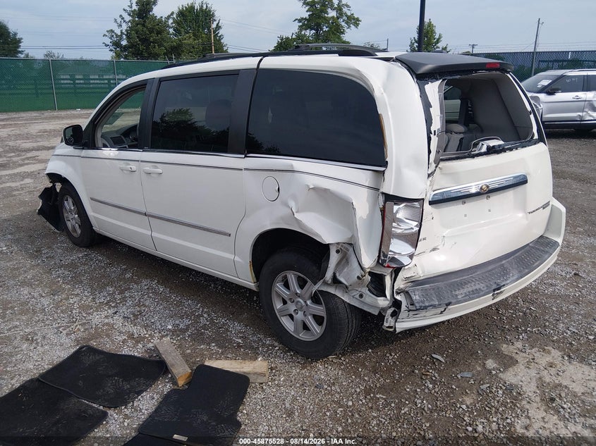 Vin: 2a4rr5d13ar413416, lot: 46374524, chrysler town & country touring 20103