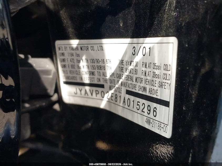 YAMAHA XV1600 2001