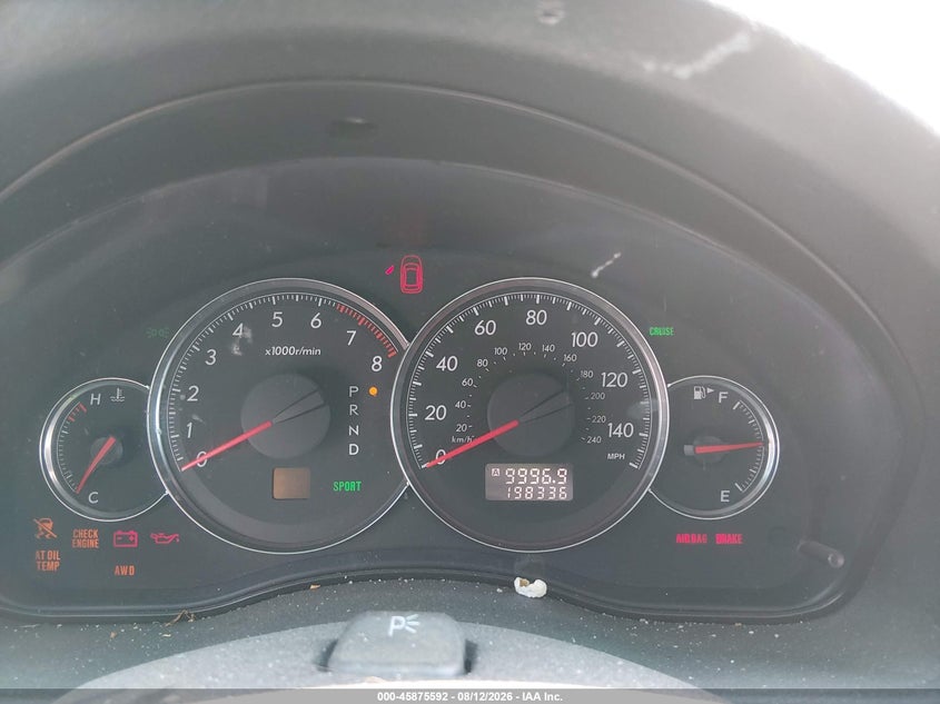 2009 SUBARU OUTBACK auction photo 7