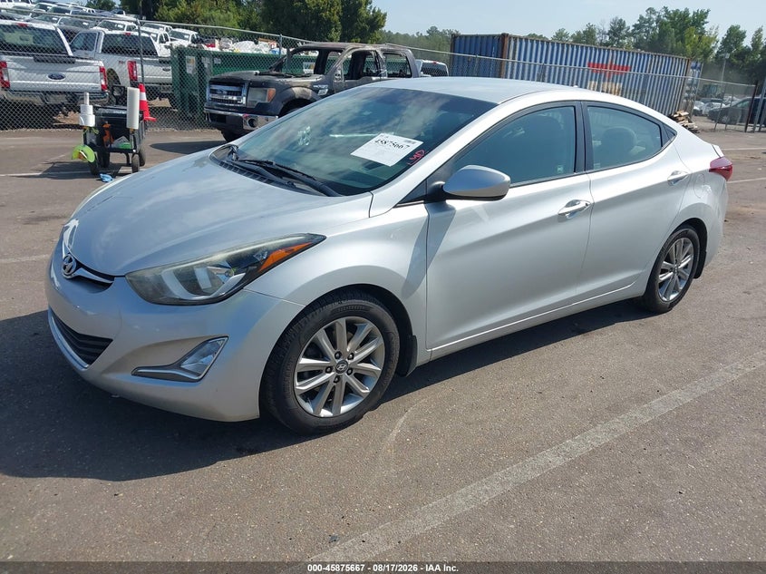 2016 Hyundai Elantra, Right Rear, IAAI, VIN 5NPDH4AE2GH720392 — photo 2