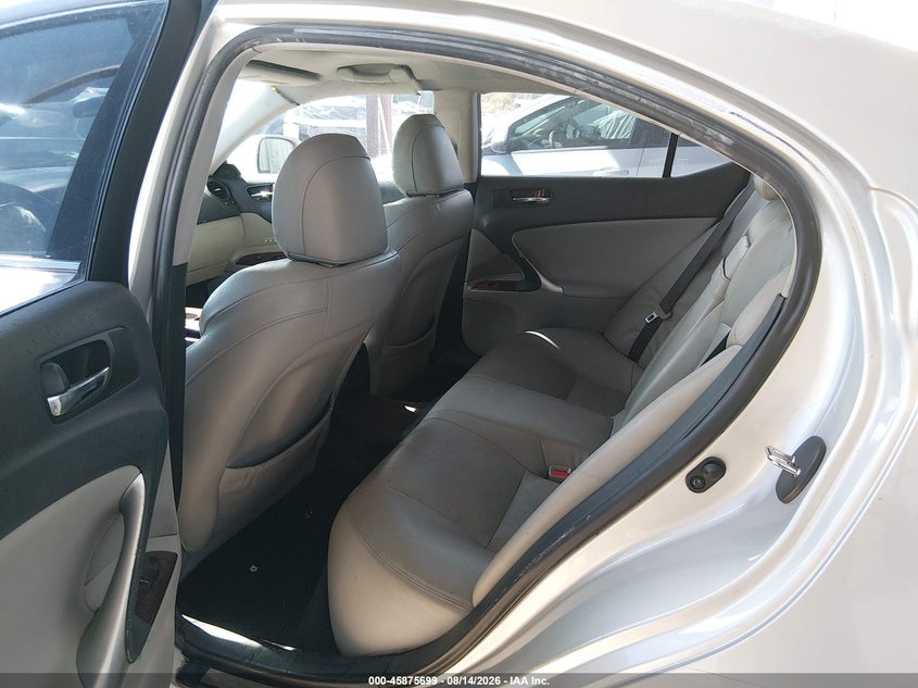 LEXUS IS 350 2008 VIN JTHBE262X85018677