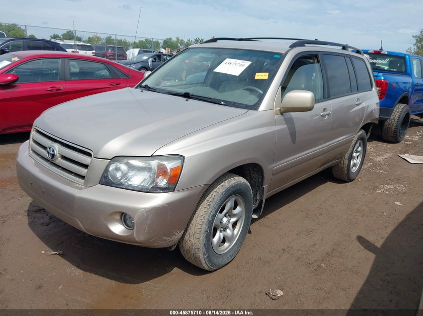 2007 TOYOTA HIGHLANDER SPORT UTILITY VEHICLE 2.4L I-4 DOHC, VVT, 155HP