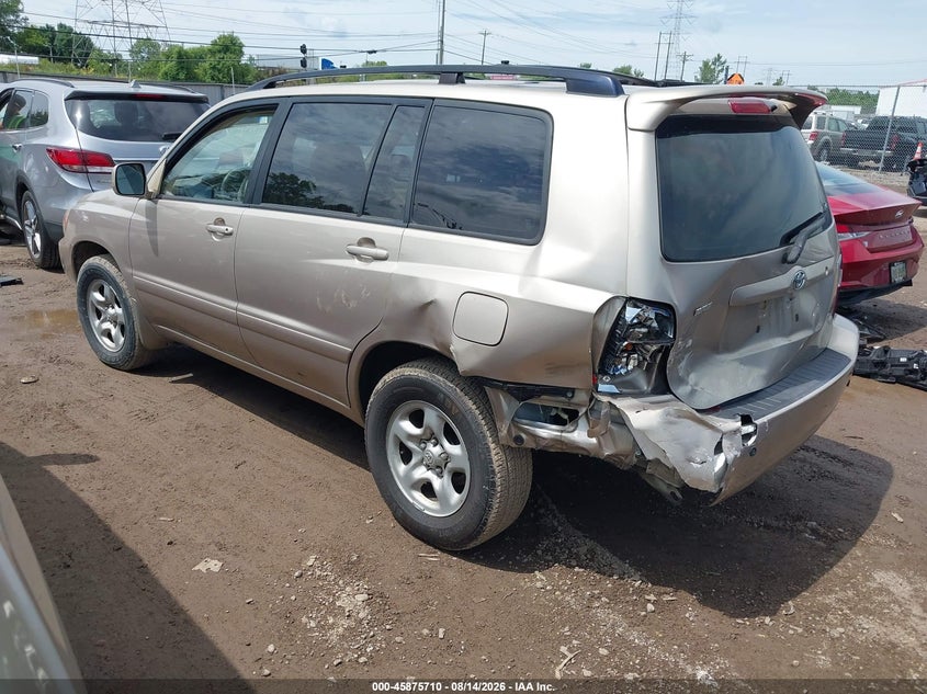 2007 TOYOTA HIGHLANDER SPORT UTILITY VEHICLE 2.4L I-4 DOHC, VVT, 155HP