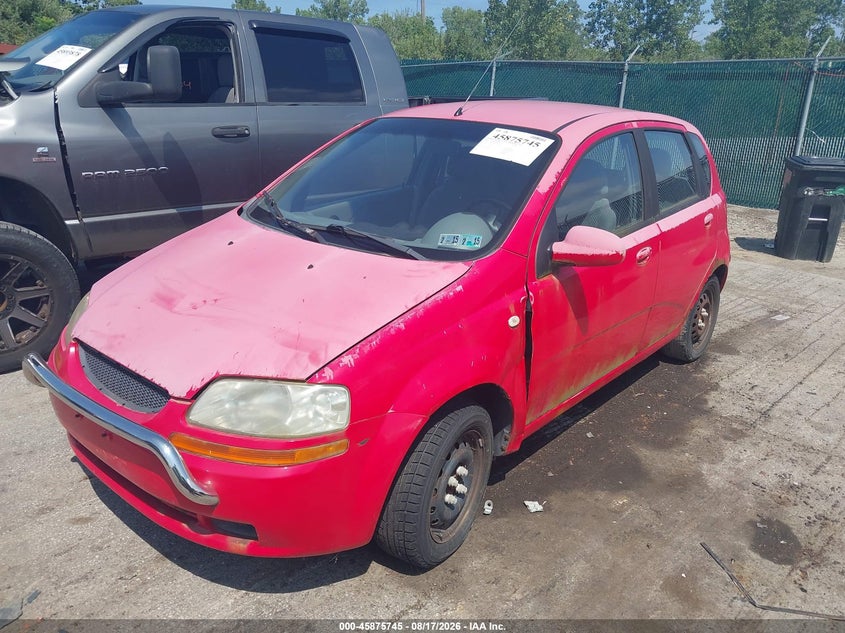 CHEVROLET AVEO 2005 VIN KL1TD62655B459033