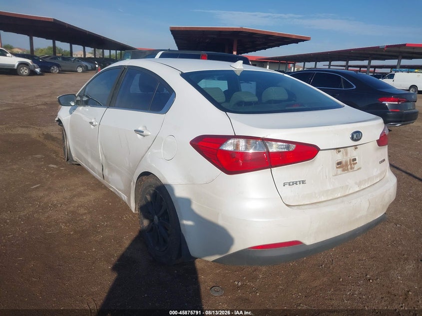 Vin: knafx4a81f5332586, lot: 46374787, kia forte ex 20153
