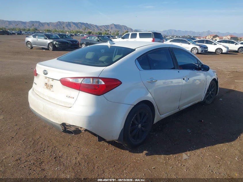 Vin: knafx4a81f5332586, lot: 46374787, kia forte ex 20154