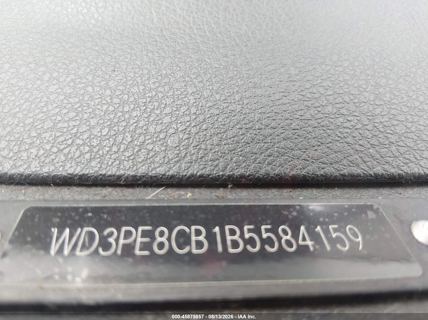 MERCEDES-BENZ SPRINTER 2500 2011 VIN WD3PE8CB1B5584159