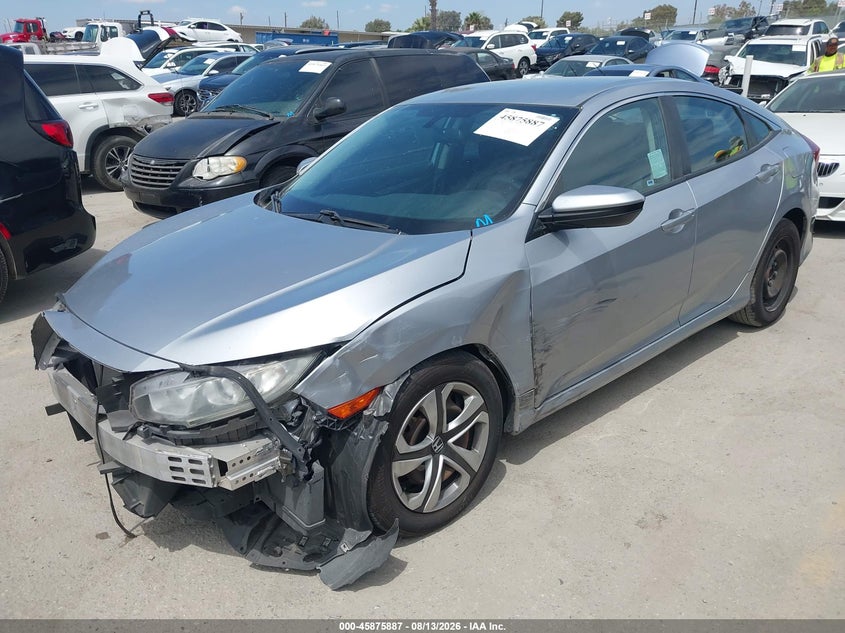 2016 Honda Civic, Front End, IAAI, VIN 2HGFC2F55GH576836 — photo 2