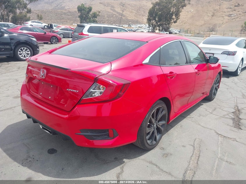 2019 HONDA CIVIC SEDAN 2.0L I-4 DOHC, VVT, 158HP