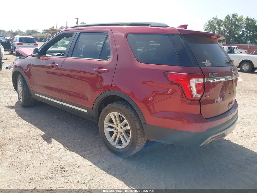 Vin: 1fm5k7d83hgc84649, lot: 46374945, ford explorer xlt 20173